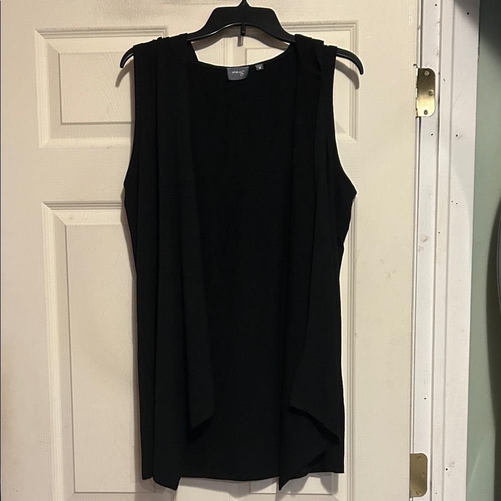 Strazzi Hooded Open front top size Medium Black